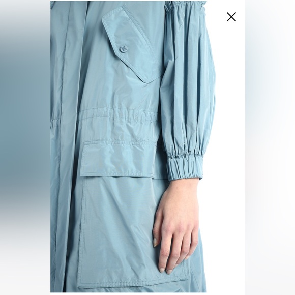 Sold!on Ebay Runway MaxMara Label-cut Miki Silk HoodedTaffeta Parka Jacket Sz:Xs - Picture 9 of 17